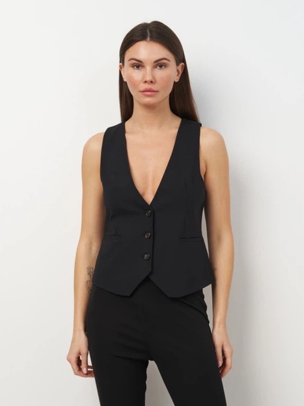 ZARA Black Tailored Vest